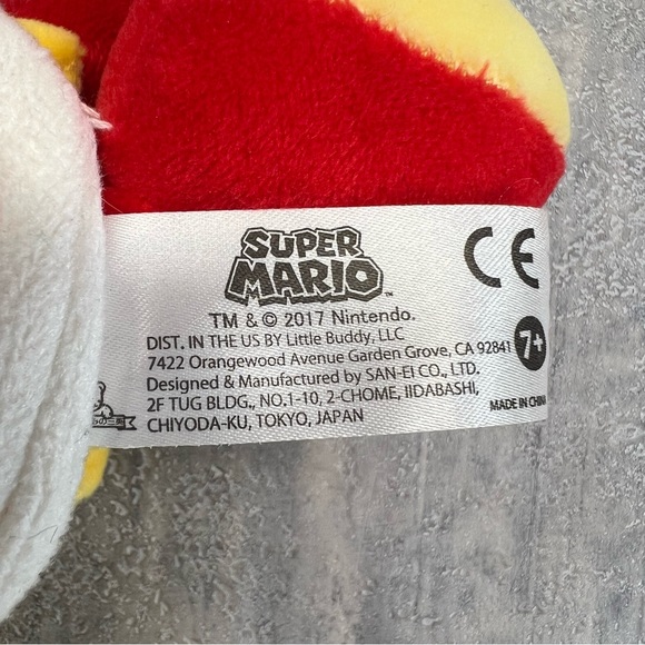 Yellow Koopa Troopa 7” Super Mario Bros Flying Turtle Plush Toy Stuffed Animal - Picture 6 of 6